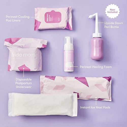 Frida Mom 11pc Postpartum Essentials Kit Gift Set, Hospital Bag Must Haves for New Mom, Includes 4 Disposable Postpartum U...
