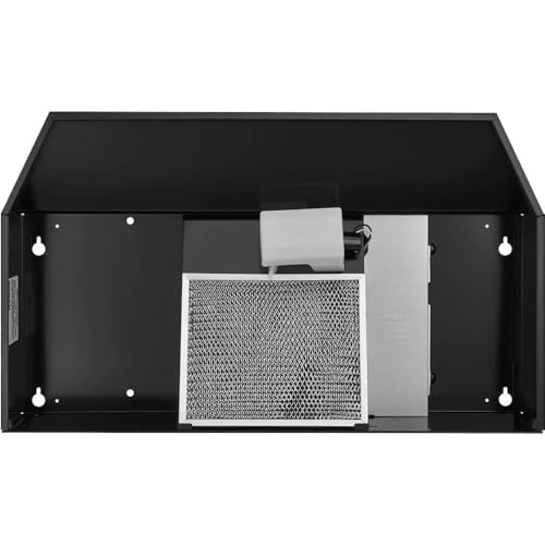 Broan-NuTone 413023 Ductless Range Hood Insert with Light, Exhaust Fan for Under Cabinet, 30-Inch, Black