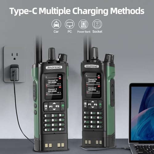 BAOFENG DM32 DMR Radio Ham Radio Handheld Long Range Walkie Talkies Rechargeable 2500/3800mAh Battery GPS DM-32UV Digital ...