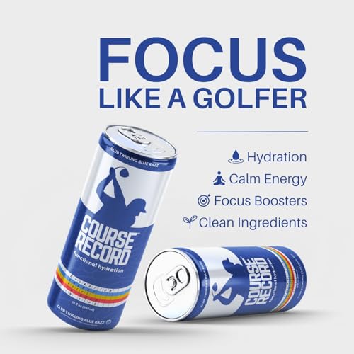 Functional Hydration Drink for Golfers – COURSE RECORD Variety Pack – Electrolytes, Calm Energy & Focus – Healthy Sports D...