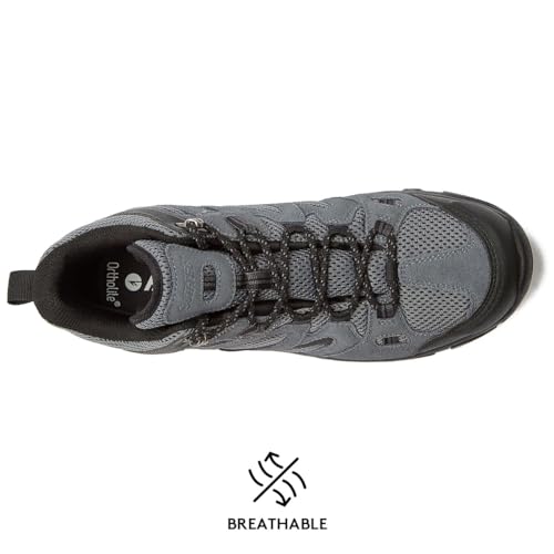 HI-TEC Ravus WP Mid Waterproof Hiking Boots for Men, Lightweight Breathable Outdoor Trekking Shoes