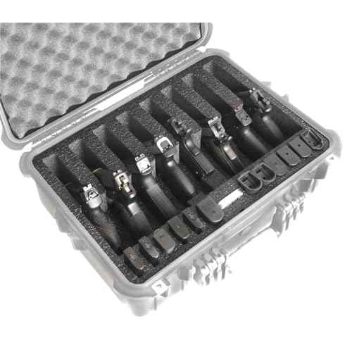 Case Club Foam Only to Fit Apache 4800 (Harbor Freight) - 8 Pistol Foam Set