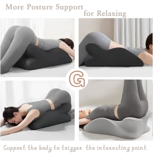 JUBILOOM Ergonomic Sweet Position Wedge Pillow for Adults, Multifunctional Postures Bed Pillows for Relaxing,Blue