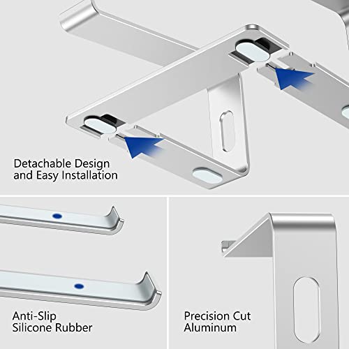 BESIGN LS03 Aluminum Laptop Stand, Ergonomic Detachable Computer Stand, Notebook Riser Compatible with Air, Pro, Dell, HP,...