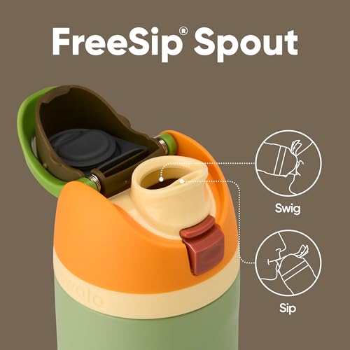Owala FreeSip Insulated Stainless Steel Water Bottle with Straw, BPA-Free Sports Water Bottle, Great for Travel, 24 Oz, Ca...