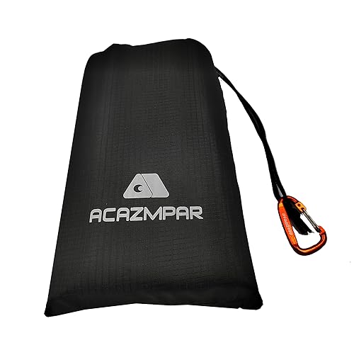 Waterproof Camping Tent Tarp, Ultralight Tent Footprint, Ground Tent Floor Saver for Camping Hiking (Black-79 x55)