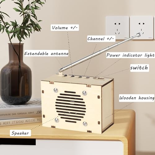 Science Kits for Kids Age 8-12 12-14, STEM Kits for Kids Age 8-10, STEM Toys Build Your Own FM Radio Kit, DIY Electronic S...