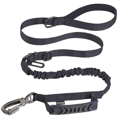 Hotsky Tactical Dog Leash Heavy Duty for Medium Large Dogs That Pull,4-6Ft Strong Bungee Shock Absorbing No Pull Dog Leash...