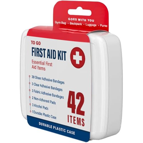 DecorRack 2000 Piece First Aid Kit, 48 Individual Boxes of 42 Items Each, First Aid Kits for Minor Cuts, Scrapes, Travel, ...
