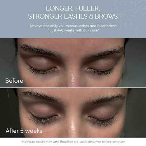 NUNA Eyelash Growth Support Serum 6ml ? Eye Lash and Eyebrow Enhancing Serum for Women & Men with Biotin - Korean Multi Peptide & Natural Extracts ? Promotes Fuller and Longer Lashes - 6 Month Supply