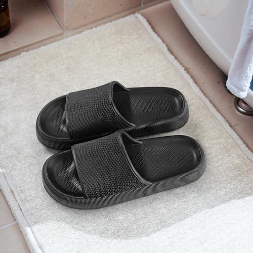 Slippers for Women and Men House Slides Shower Sandals Cushioned Thick Sole