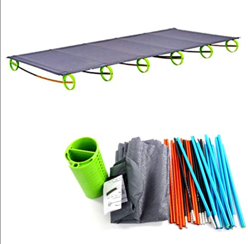 Aluminium Ultralight Folding Bed Portable Alloy Cots Camping Tent Bed Outdoor US