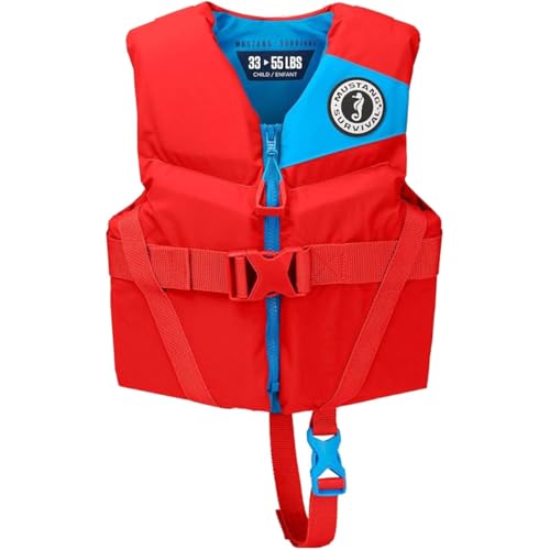 Mustang Survival Child Rev Foam Vest - Imperial Red