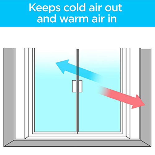 3M Indoor Window Insulation, Insulator Kit for 3 Windows 3ft x 5ft, Keeps Cold Air Out and Warm Air In, Includes Heat Shri...
