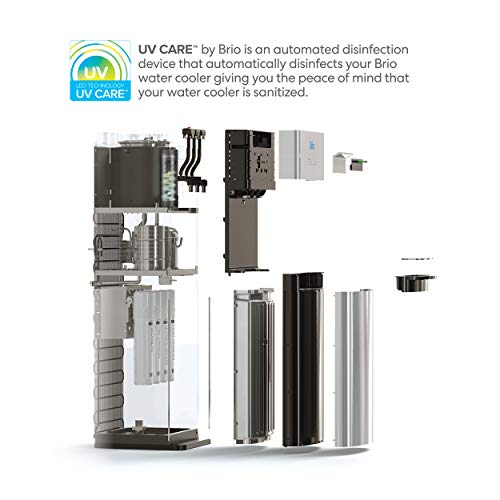 Brio Self Cleaning Bottleless Water Cooler Dispenser, UL Approved, Stainless Steel, Point of Use Drinking Water Filter, Ho...