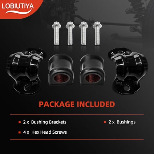 LOBIUTIYA 52110141AB 928-563 Front Stabilizer Sway Bar Brackets with Bushings Kit, Suspension Replacement Fits for Dodge R...