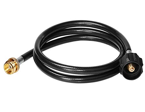 DOZYANT 5 Feet Propane Adapter Hose 1 lb to 20 lb Converter Replacement for QCC1/Type1 Tank Connects 1 LB Bulk Portable Ap...