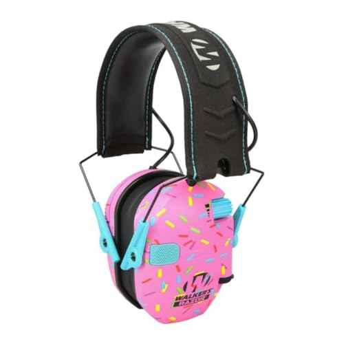 Walker's Razor Slim Electronic Shooting Hearing Protection Muff (Sound Amplification and Suppression) with Protective Case