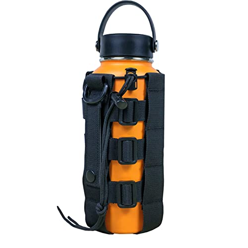 Fyelo Molle Water Bottle Holder Tactical Pouches 32 40 64 oz Multi Use for Outdoor Sports/Backpack/Vest/Belt/Bike, 3 Color...