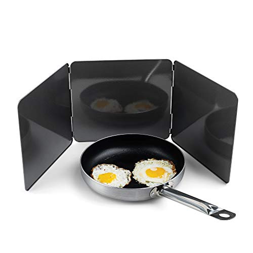 Fox Run Splatter Shield, 3 Sided Frying Splatter Guard For Stove Top, 9" x 10.25"