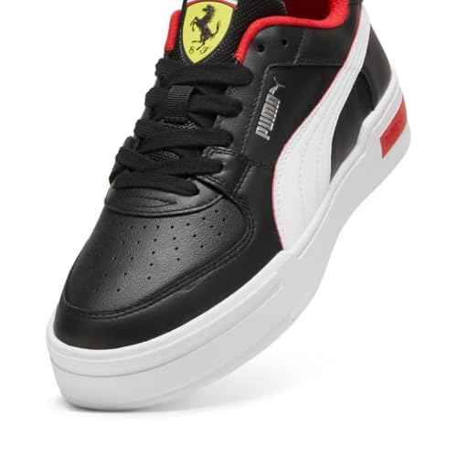 PUMA Men's Ferrari CA Pro Shoes, White-Black, 14