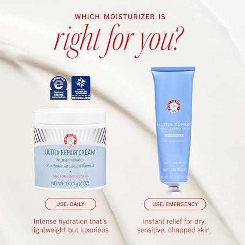 First Aid Beauty - Ultra Repair Cream, Intense Hydration Whipped Colloidal Oatmeal, Clinically Proven to Strengthen Skin B...
