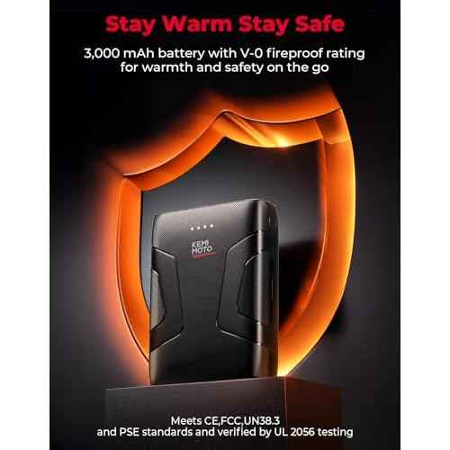 KEMIMOTO Heated Vest for Men with Battery Pack Included, Lights-out Design, Electric Warming Vest for Hunting Winter Sports