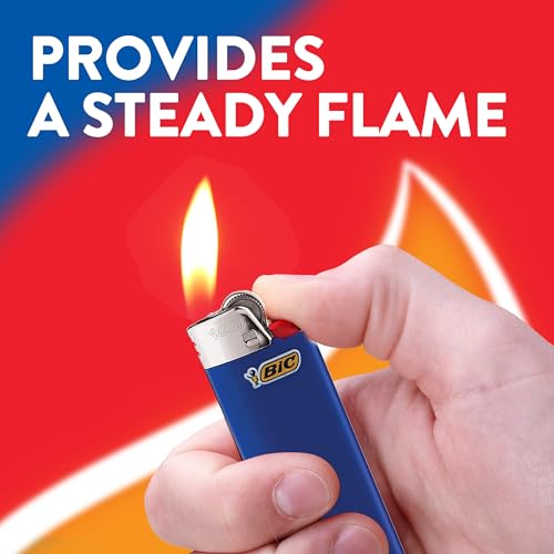 BIC Maxi Pocket Lighter, Special Edition Psychedelic Collection, Assorted Unique Lighter Designs, 50 Count Tray of Lighters