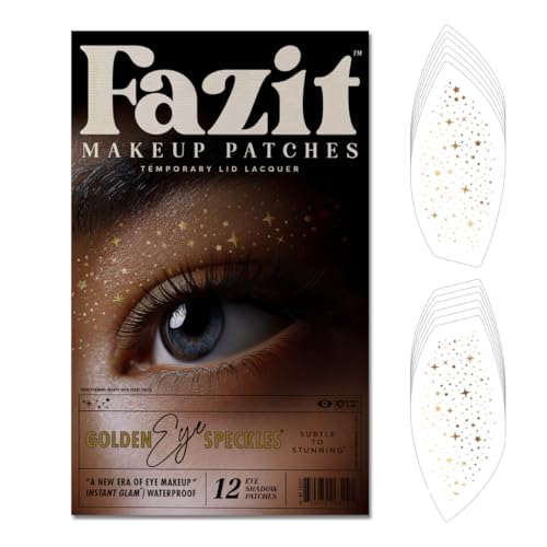 Fazit Makeup Patches - Golden Eye Speckles - Glow Up Make-Up Patches - Cute Glitter Makeup Accessories for Women - Cosmeti...