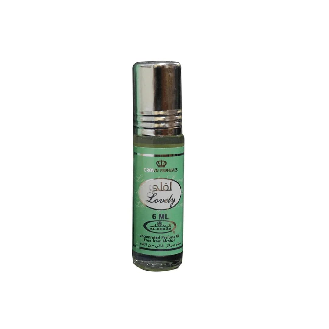 Al Rehab perfumes Lovely Concentrated Perfume Rollerball for Unisex, 0.2 Ounce