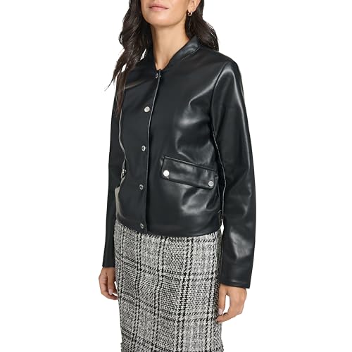 Calvin Klein womens Button Front Jacket