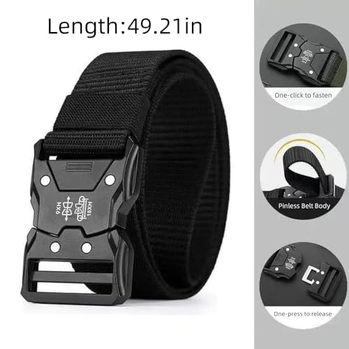 Functional and Modern Single - Piece Nylon Belt with Distinctive Buckle Design