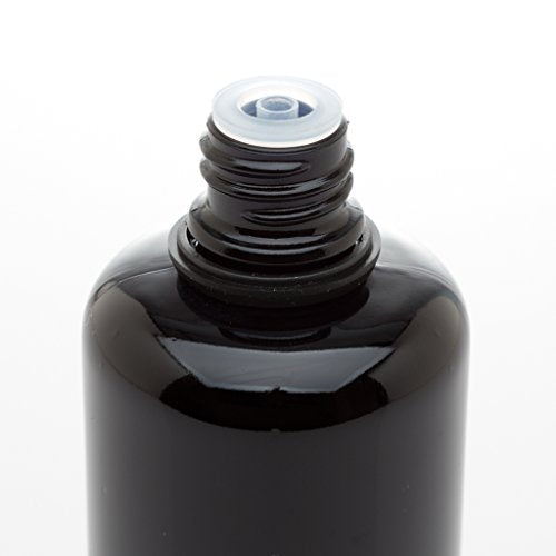 Infinity Jars 100?ML Black Ultraviolet Glass Bottles Airtight, Leak-Proof, Smell-Proof Screw-Top Containers for Essential Oils, Perfume, Lotion, Travel Storage, Reusable 7 Bottles Variety Pack