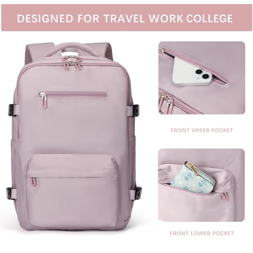 SHRRADOO Travel Laptops Backpack for Women Men, Casual Work Bag 17inch High School College Backpack Airline Approved Backp...