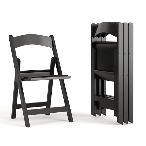 Flash Furniture Hercules Series Folding Chairs for Weddings and Formal Events, Stackable Commercial Event Seats with 1,00...