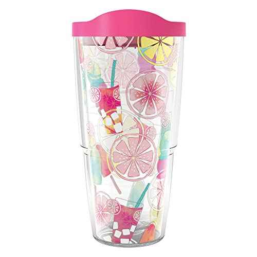 Tervis Sara Berrenson - Ice Cream Scoops and Popsicles Made in USA Double Walled Insulated Tumbler Travel Cup Keeps Drinks Cold & Hot, 24oz, Classic