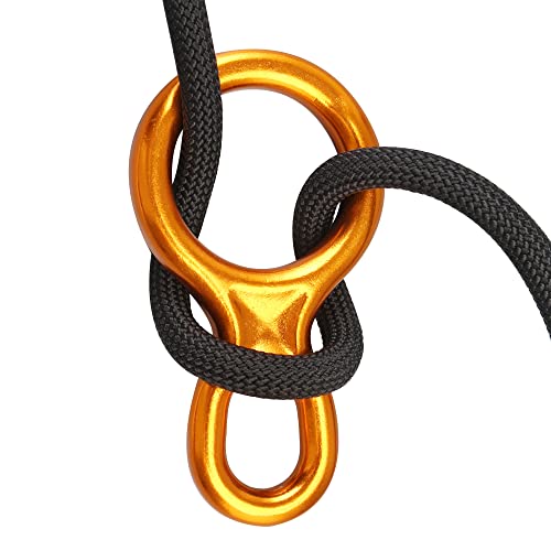 SOB Rescue Figure 8 Descender Belaying Belay Device Rock Climbing Rappelling Gear Aluminum Magnesium Alloy for Climbing,Hi...