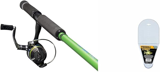 Lew's Crappie Thunder Jig/Troll Spinning Reel and Fishing Rod Combo, 9-Foot 2-Piece IM6 Graphite Blank, Size 75 Reel, Righ...