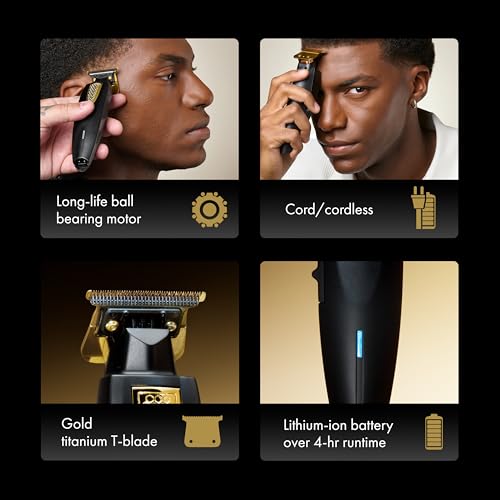 BaBylissPRO LithiumFX Cord/Cordless Lithium Ergonomic Hair Trimmers for Men