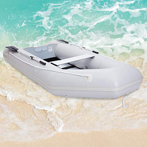 CO-Z 10 ft Inflatable Dinghy Boats with Aluminium Alloy Floor, 4 Person Portable Boat Raft, Inflatable Touring Kayak for A...