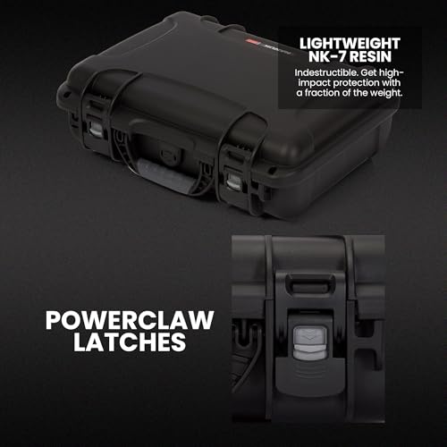 NANUK 910 Hard Case for Single Sporting Gear, IP67 Waterproof Hard Storage, Made in North America Short Multipurpose Case ? (4.3¡¯¡¯ x 11.1¡¯¡¯ x 4.7¡¯¡¯)