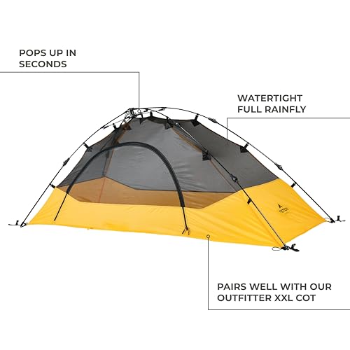 Teton Sports Vista Quick Tent; Dome Camping and Backpacking Tent; Easy Instant Setup; Clip-On Rainfly Included
