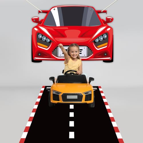 Race Car Birthday Party Decorations Hot Car Party Backdrop Racing Themed Photo Booth Props Race Cars Hanging Banner Backgr...