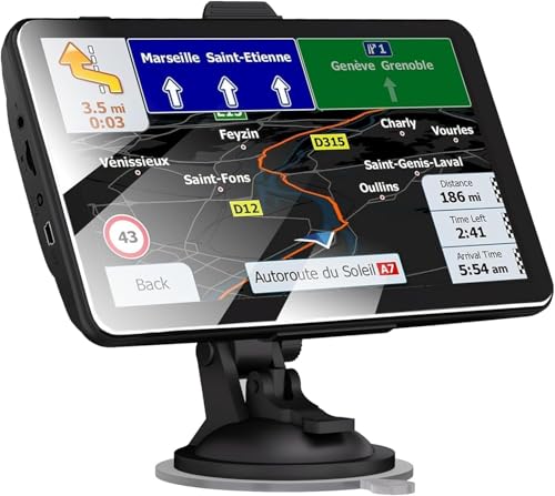 GPS Navigator for Car, Latest 2025 Map 7-inch Touch Screen 16GB GPS Navigation System,Truck GPS Navigation System,Voice Gu...