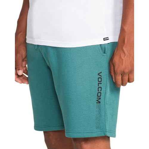 Volcom Mens Elastic Waist SweatShorts with Drawstring ? Fleece Lounge Shorts, Soft Cotton Blend, Relaxed Fit