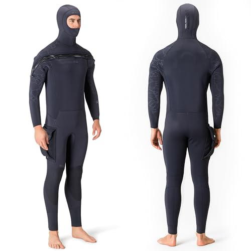 BARE 8/7MM Men's Velocity Ultra Full 2.0 Semi-Dry | Unique Omnired Material Woven into The Torso for Added Warmth | Full S...