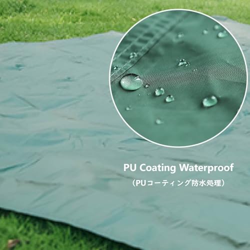 JEELAD Tent Footprint Camping Tarp Picnic Mat Waterproof Tent Floor Saver Ultralight Ground Sheet Mat for Hiking, Backpack...