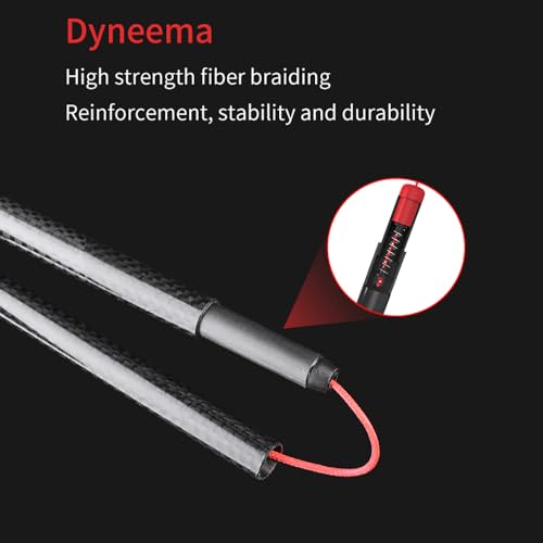 AONIJIE 2pcs Carbon 4 Folding Trekking Pole, New Carbon Fiber Ultra-Light Walking Pole Suitable for Trail Running, Hiking