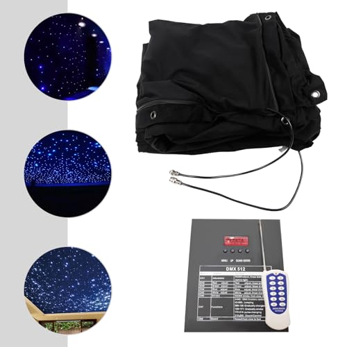 20 * 10ft LED Stage Backdrop Star Light Curtain Backdrops Led Stage Star Backdrop with Voice Activated DMX 521 Control Sta...
