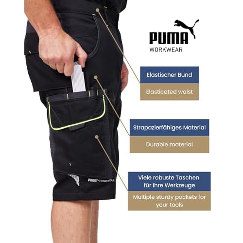 PUMA Workwear Precision X Work Shorts ? Hiking Shorts for Outdoor ? Cargo with Comfortable Fit and Lightweight